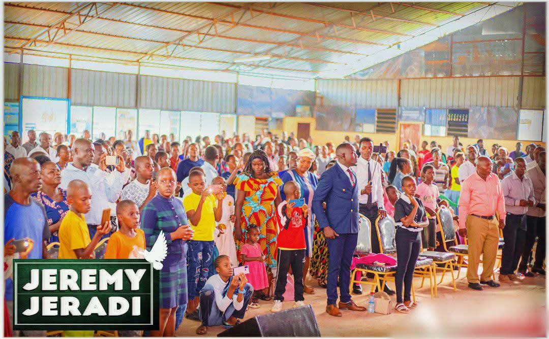 Congregation gathered in worship